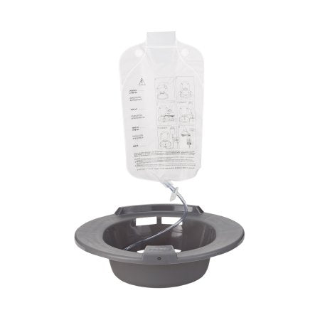 Sitz Bath McKesson Round Graphite Plastic 2000 mL Bag Graduated, 500 mL Increments up to 2000 mL