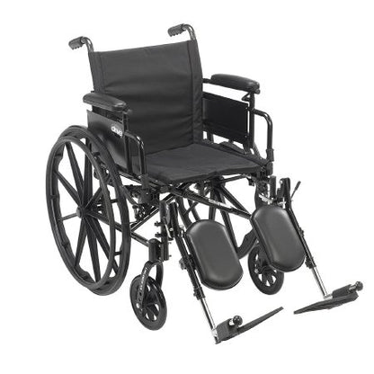 Wheelchair Cruiser X4 Desk Length Arm Elevating Legrest Black Upholstery