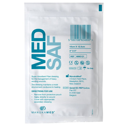 MedSaf Manuka Honey Wound Dressing 4 x 5 Inch Sterile