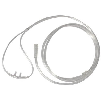 ETCO2 Nasal Sampling Cannula with O2 Delivery Adult Curved Prong / NonFlared Tip 4 Foot O2 Line