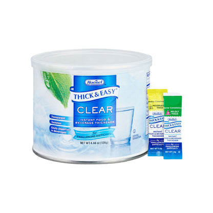 Thick & Easy Clear Food & Beverage Thickener 4.4 oz Canister Unflavored Powder IDDSI Level 2