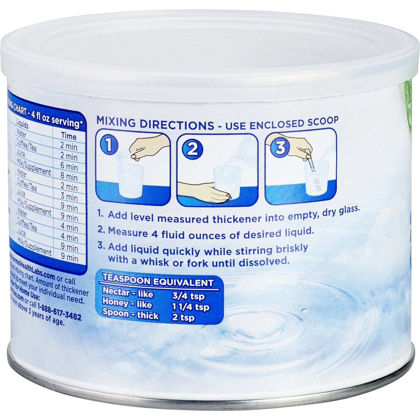 Thick & Easy Clear Food & Beverage Thickener 4.4 oz Canister Unflavored Powder IDDSI Level 2