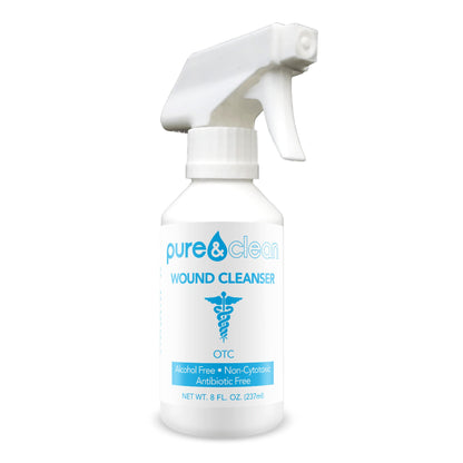 Pure and Clean Wound Cleanser – 8 oz. Spray Bottle, NonSterile