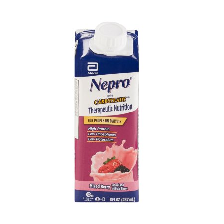 Oral Supplement Nepro with Carbsteady Mixed Berry Flavor Liquid 8 oz. Reclosable Carton