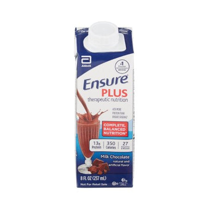 Oral Supplement Ensure Plus Therapeutic Nutrition Milk Chocolate