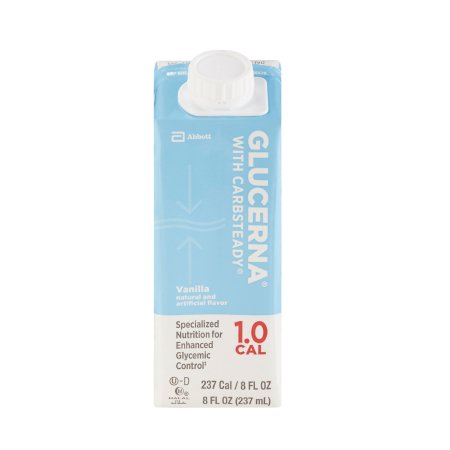 Oral Supplement Glucerna 1.0/1.2 Cal Vanilla Flavor Liquid 8 oz. Reclosable Carton