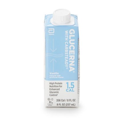 Oral Supplement Glucerna 1.5 Cal Vanilla Flavor Liquid 8 oz. Reclosable Carton