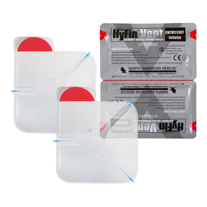 Hyfin Vent Chest Wound Seal 6 x 6 Inch 2 per Pack NonSterile