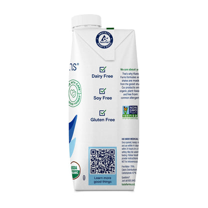 Kate Farms Standard 1.0 Vanilla Flavor Liquid 11 oz Carton Plant-Based Oral Nutrition Supplement