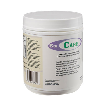 SolCarb Carbohydrate Powder Oral Supplement Unflavored 16 oz Jar for Oral or Tube Feeding