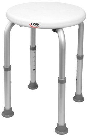 Shower Stool Carex Without Arms Aluminum Frame Without Backrest 13 Inch Seat Width 250 lbs. Weight Capacity