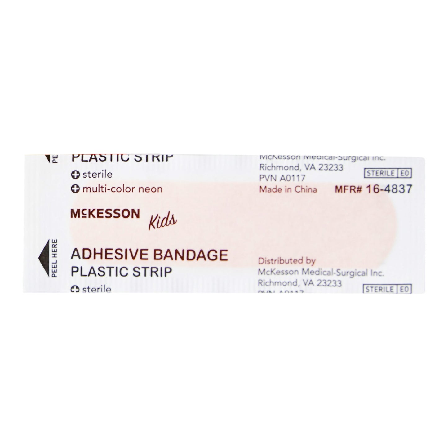 McKesson Kids Adhesive Strip – Neon 3/4 x 3 Inch