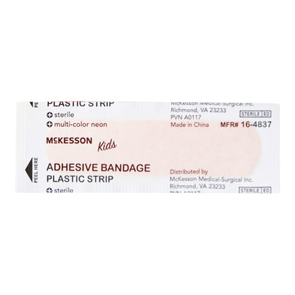 McKesson Kids Adhesive Strip – Neon 3/4 x 3 Inch