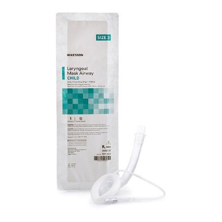 Curved Laryngeal Mask McKesson Size 2 10 mL Cuff PVC Single Patient Use Sterile