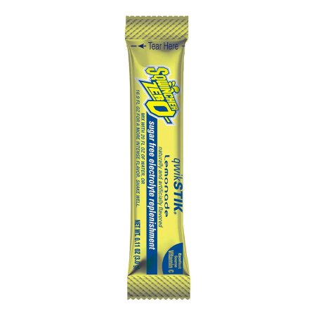 Oral Electrolyte Solution Sqwincher Quik Stik Zero Lemonade Flavor 0.11 oz. Electrolyte