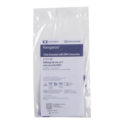 Kangaroo Y-Site Extension Site ENFit Connector for Gravity Feeding Bags