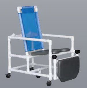 Shower Chair ipu Fixed Arms PVC Frame Reclining