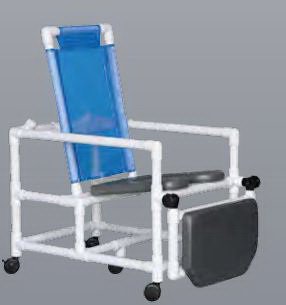 Shower Chair ipu Fixed Arms PVC Frame Reclining