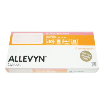 Foam Dressing Allevyn Gentle Border With Border Film Backing Silicone Gel Adhesive Rectangle Sterile