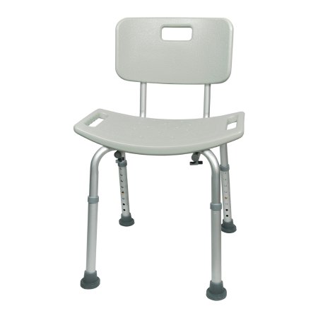 Bath Bench McKesson Without Arms Aluminum Frame Without Backrest