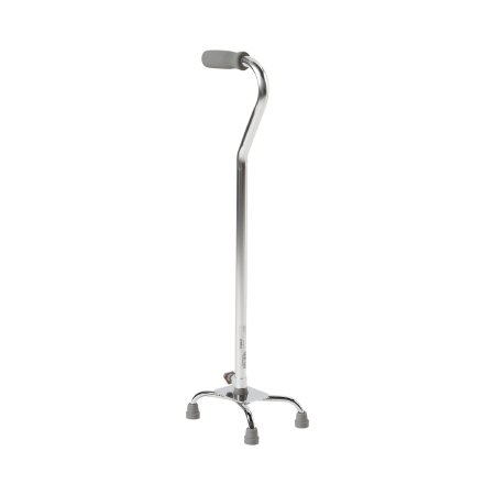 Small Base Quad Cane McKesson Steel 30 to 39 Inch Height Black