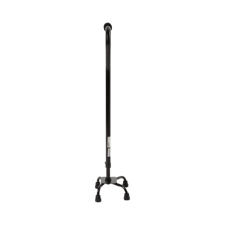 Small Base Quad Cane McKesson Steel 30 to 39 Inch Height Black