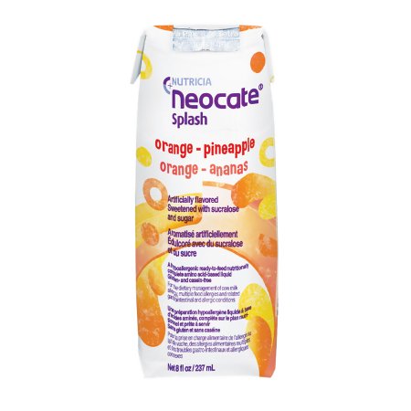 Pediatric Oral Supplement Neocate Splash Grape Flavor 8 oz. Carton Liquid Amino Acid Food Allergies