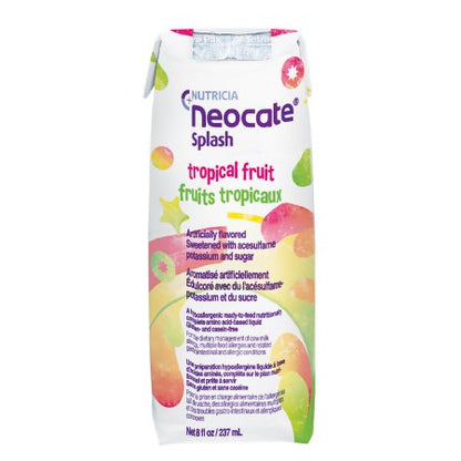 Pediatric Oral Supplement Neocate Splash Grape Flavor 8 oz. Carton Liquid Amino Acid Food Allergies