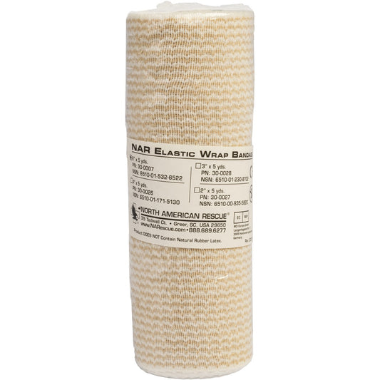 NAR Elastic Bandage – 6 Inch x 5 Yard, Hook and Loop Closure, Medium Compression
