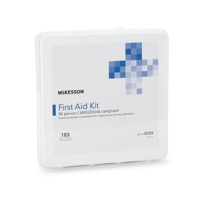 First Aid Kit McKesson 50, 10, 25 Person Plastic Case