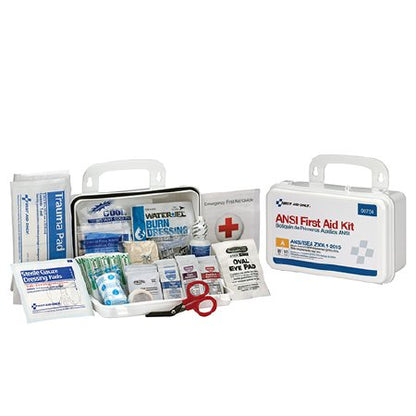 First Aid Kit ANSI A 10, 25 Person Plastic Case