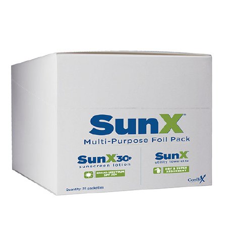 Sunscreen SunX 30+ SPF 30 Lotion / Towelette Individual Packet