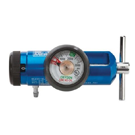 Mini Oxygen Regulator Adjustable 0 - 15 LPM Barb Outlet CGA-870