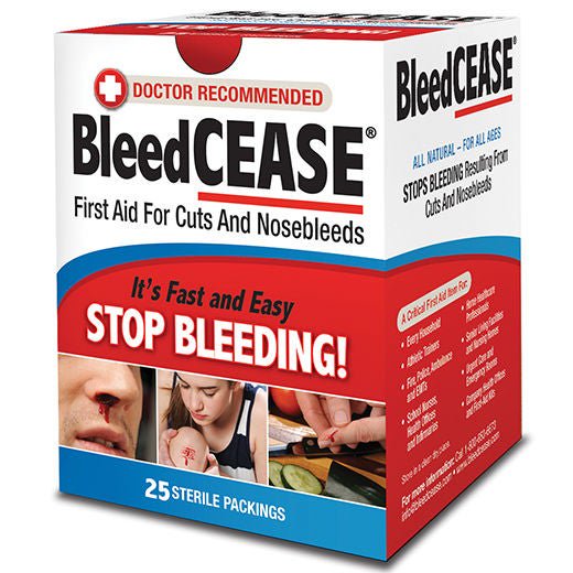 BleedCEASE Nosebleed Treatment with Calcium Hemostatic Action