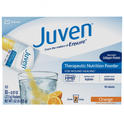 Juven Orange Oral Supplement Powder 0.98 oz Individual Packet for Wound Support