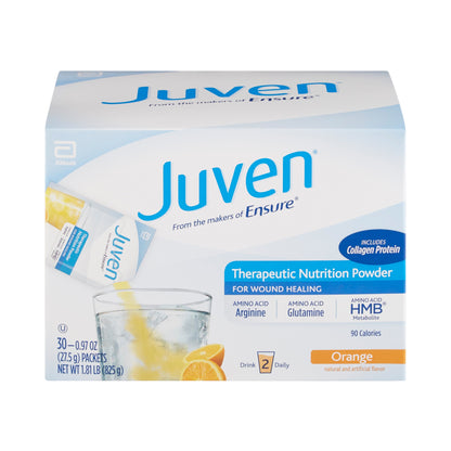 Juven Orange Oral Supplement Powder 0.98 oz Individual Packet for Wound Support