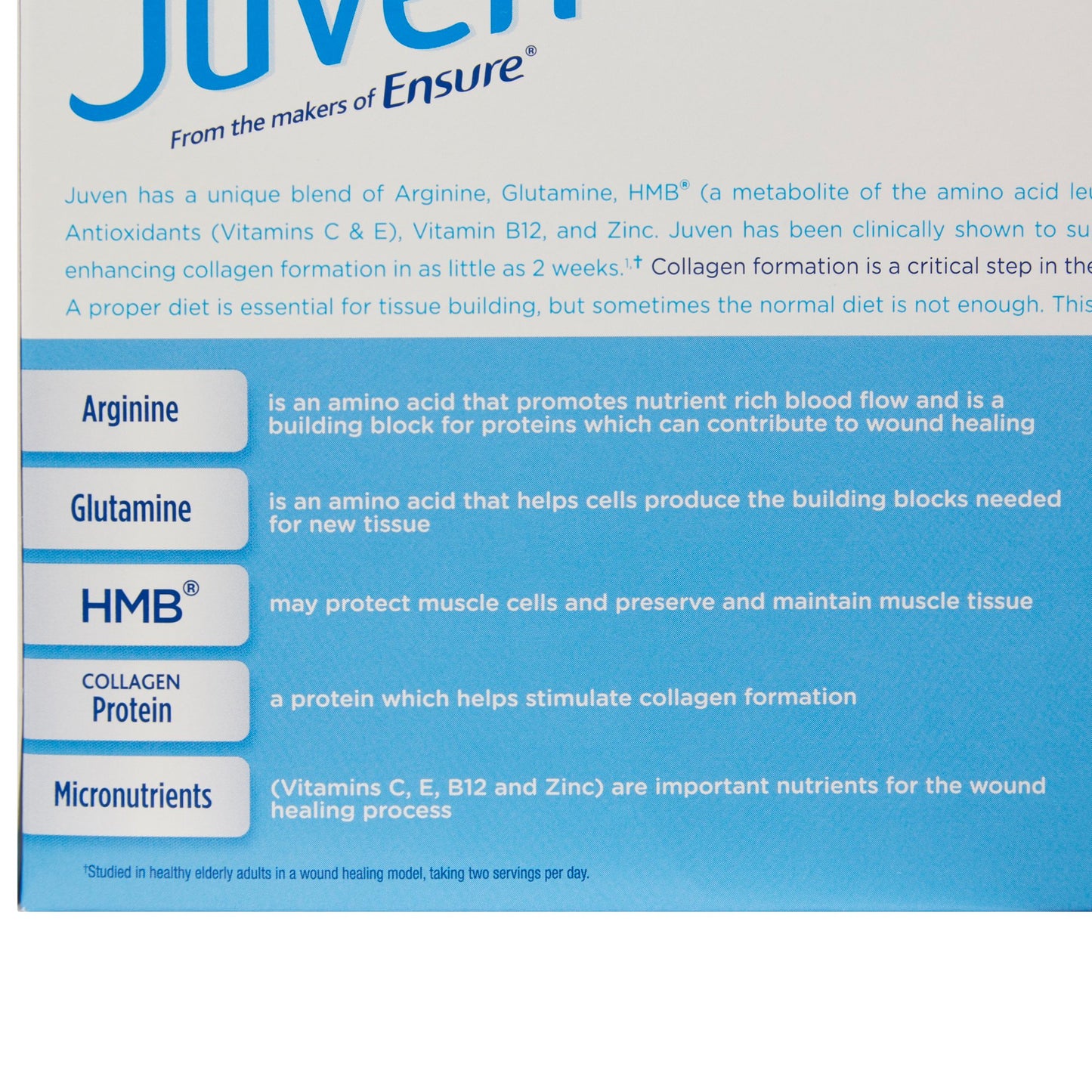 Juven Unflavored Oral Supplement Powder 0.82 oz Individual Packet for Wound Support