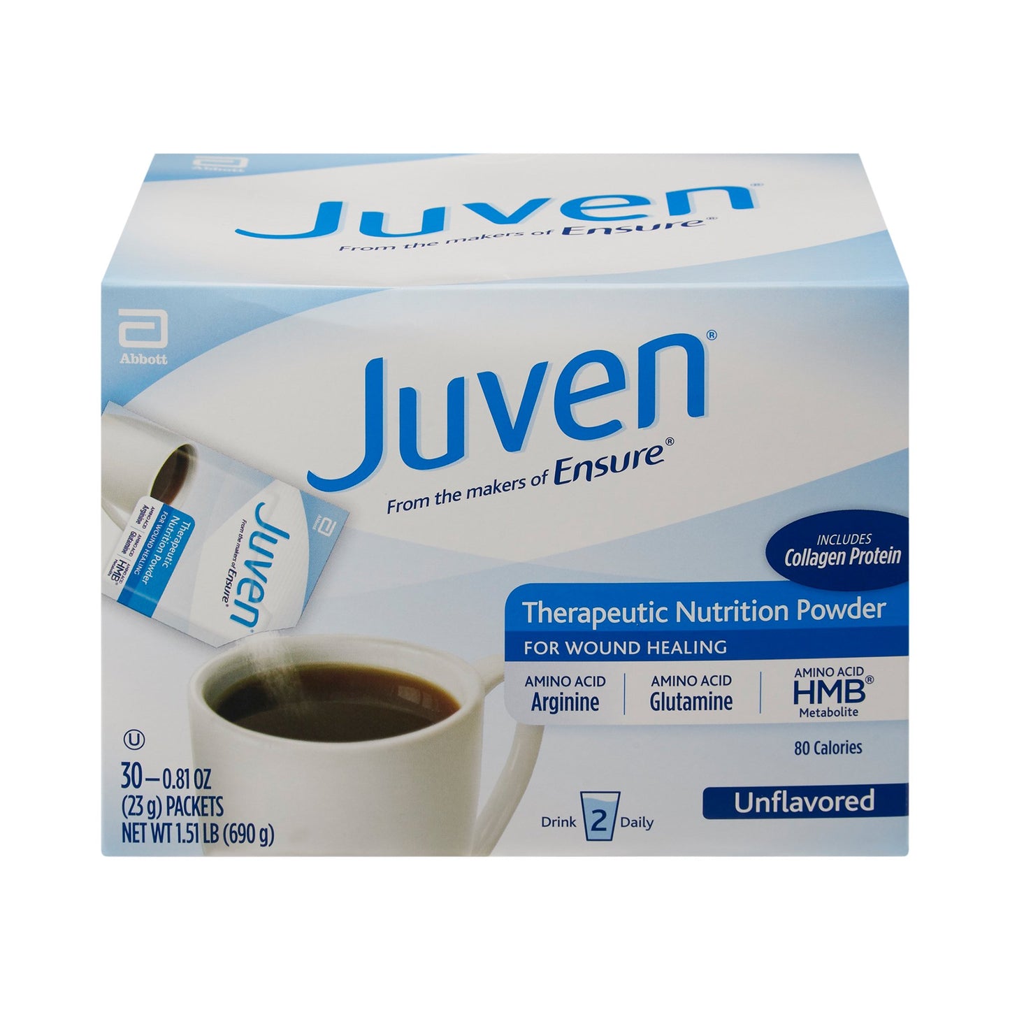 Juven Unflavored Oral Supplement Powder 0.82 oz Individual Packet for Wound Support