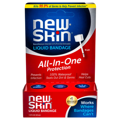 newSkin Liquid Bandage – 1 oz. Protective First Aid Sealant