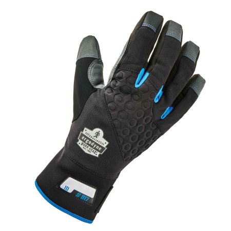 Utility Glove ProFlex 817 Reinforced Thermal Synthetic Leather / Thinsulate Black / Gray Wrist Length Hemmed Cuff NonSterile