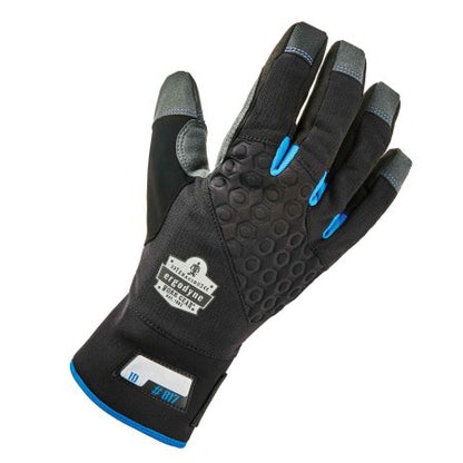 Utility Glove ProFlex 817 Reinforced Thermal Synthetic Leather / Thinsulate Black / Gray Wrist Length Hemmed Cuff NonSterile