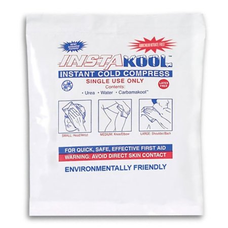 Instant Cold Pack InstaKool General Purpose 5 X 6 Inch Plastic / Urea / Water / CarbamaKool Disposable