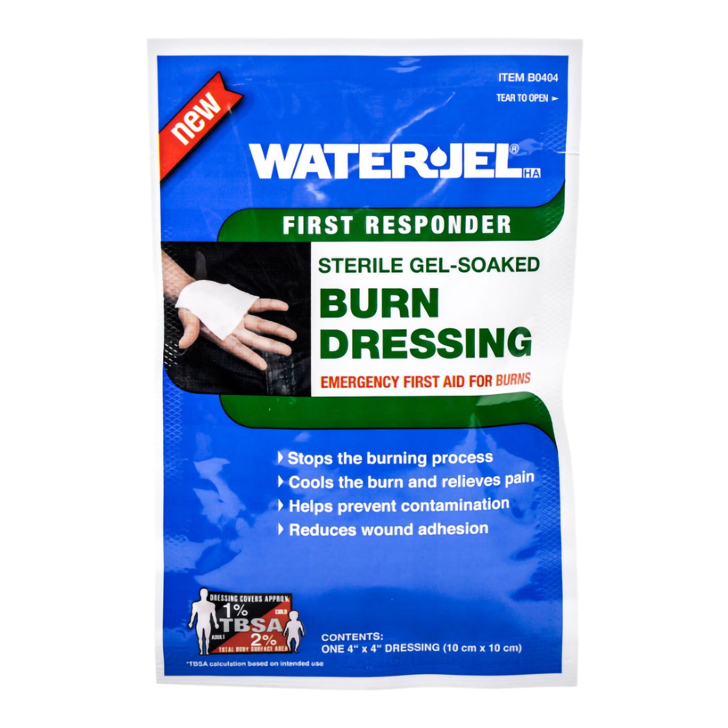 Burn Stop Hydrogel Burn Dressing 4 x 4 Inch Sterile