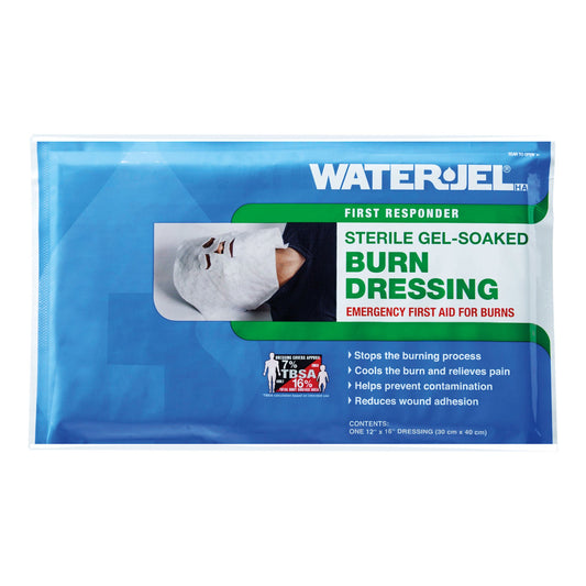Water-Jel First Responder Hydrogel Burn Dressing Face Sheet 12 x 16 Inch
