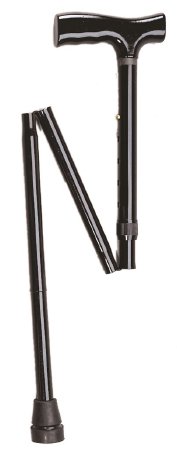 Folding Cane Fabrication Enterprises Aluminum 33 to 37 Inch Height Black