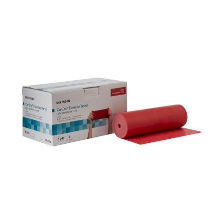 Exercise Resistance Band McKesson CanDo Red 5 Inch X 6 Yard Light Resistance