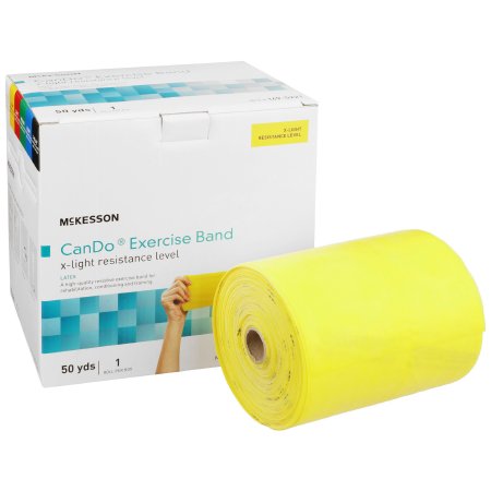 Exercise Resistance Band McKesson CanDo Yellow 5 Inch X 50 Yard X-Light Resistance