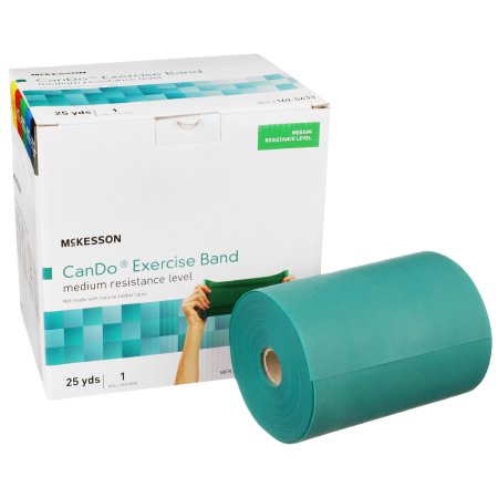 Exercise Resistance Band McKesson CanDo Green 5 Inch X 25 Yard Medium Resistance