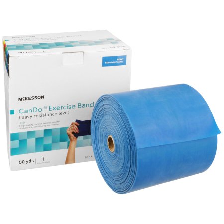 Exercise Resistance Band McKesson CanDo Blue 5 Inch X 50 Yard Heavy Resistance