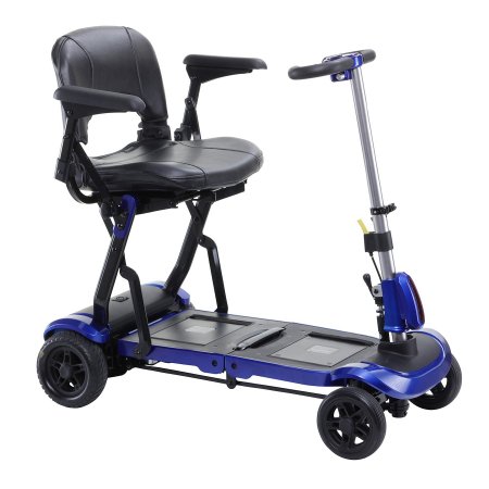 4 Wheel Electric Scooter ZooMe Flex 275 lbs. Weight Capacity Blue